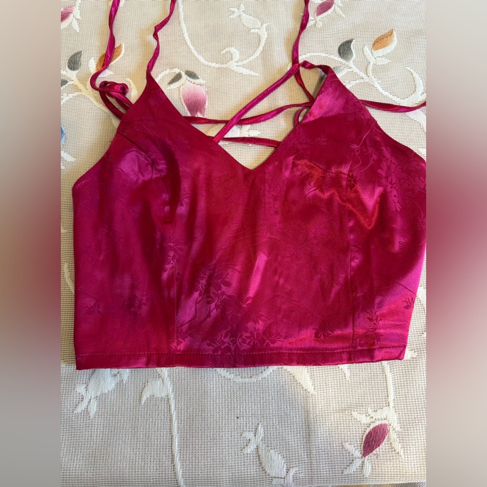 SHEIN Pink Strappy Top
